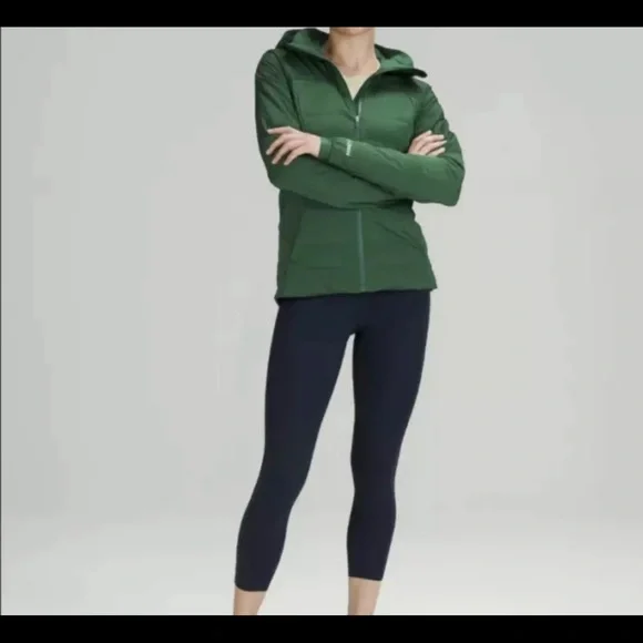 Lululemon Down For It All Jacket Sz Everglade Green NWT